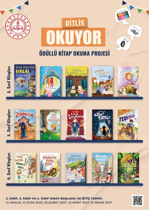 Bitlis Okuyor Kitap Okuma Yarışması afişi, 1. sayfa