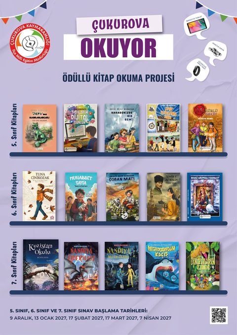Çukurova Okuyor Kitap Okuma Yarışması afişi, 2. sayfa
